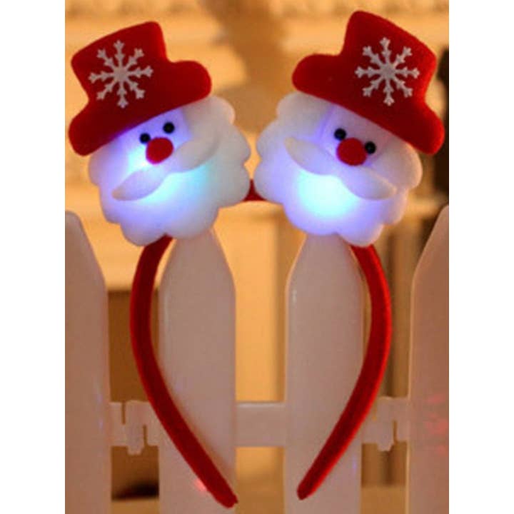KiddieKickz - Wholesale Fashion Headband - Kids - Girls Twinkle All The Way Holiday Themed Light Up Headband2