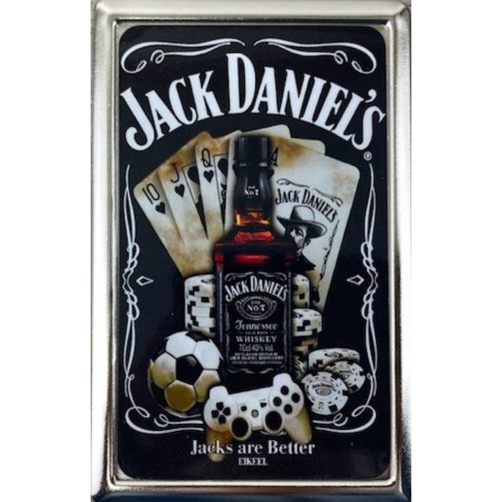 Coffret de rangement publicitaire pour jeux de poker et whisky pour 100's pour la vente par Lighter King