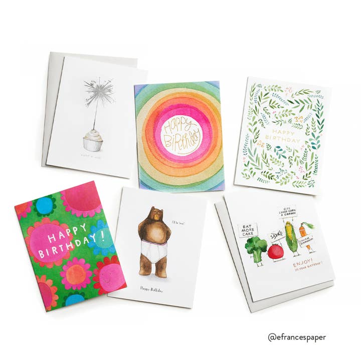 E. Frances Paper - Wholesale Birthday Card - Sparkler Wish | Birthday Greeting Card2