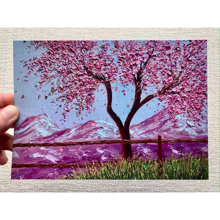 Under The Cherry Blossom Tree - Art Print for wholesale by Expression By Nada
