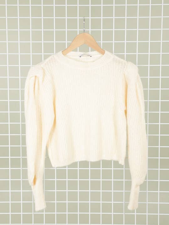 2640 Pull manches bouffantes taille unique pour la vente par LORIANE