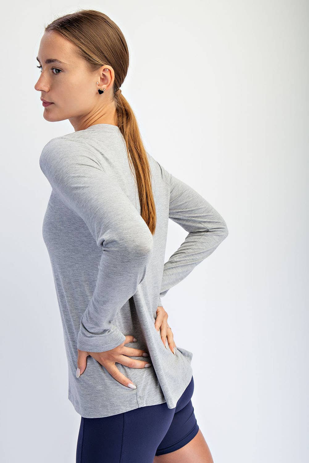 Rae Mode - Wholesale Lounge Top - Women's - VISCOSE MODAL LONG SLEEVE TOP26