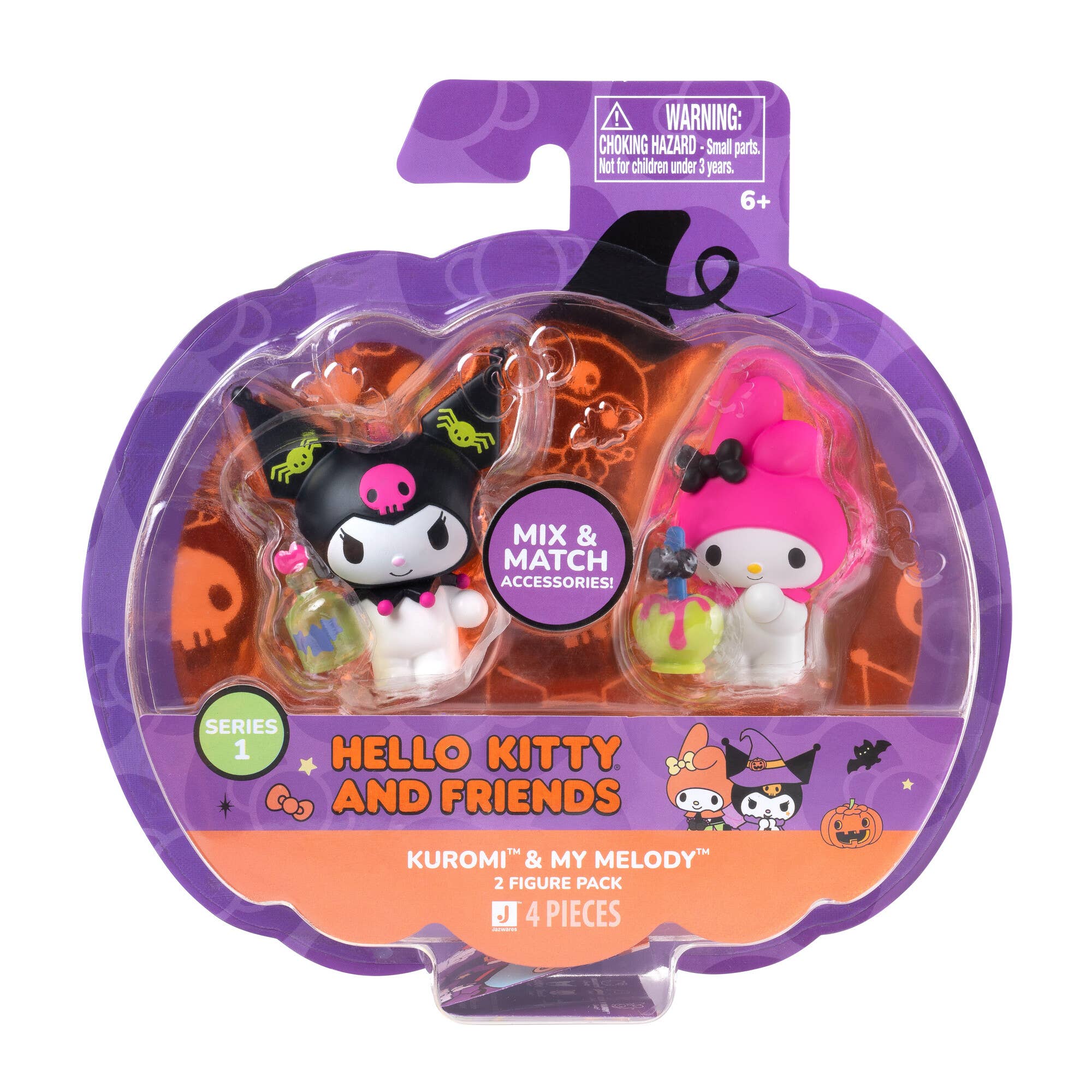 License 2 Play Toys - Wholesale Figurine Toy - Kids - Hello Kitty 2" Halloween 2 Figure Pack Assortment in Display1