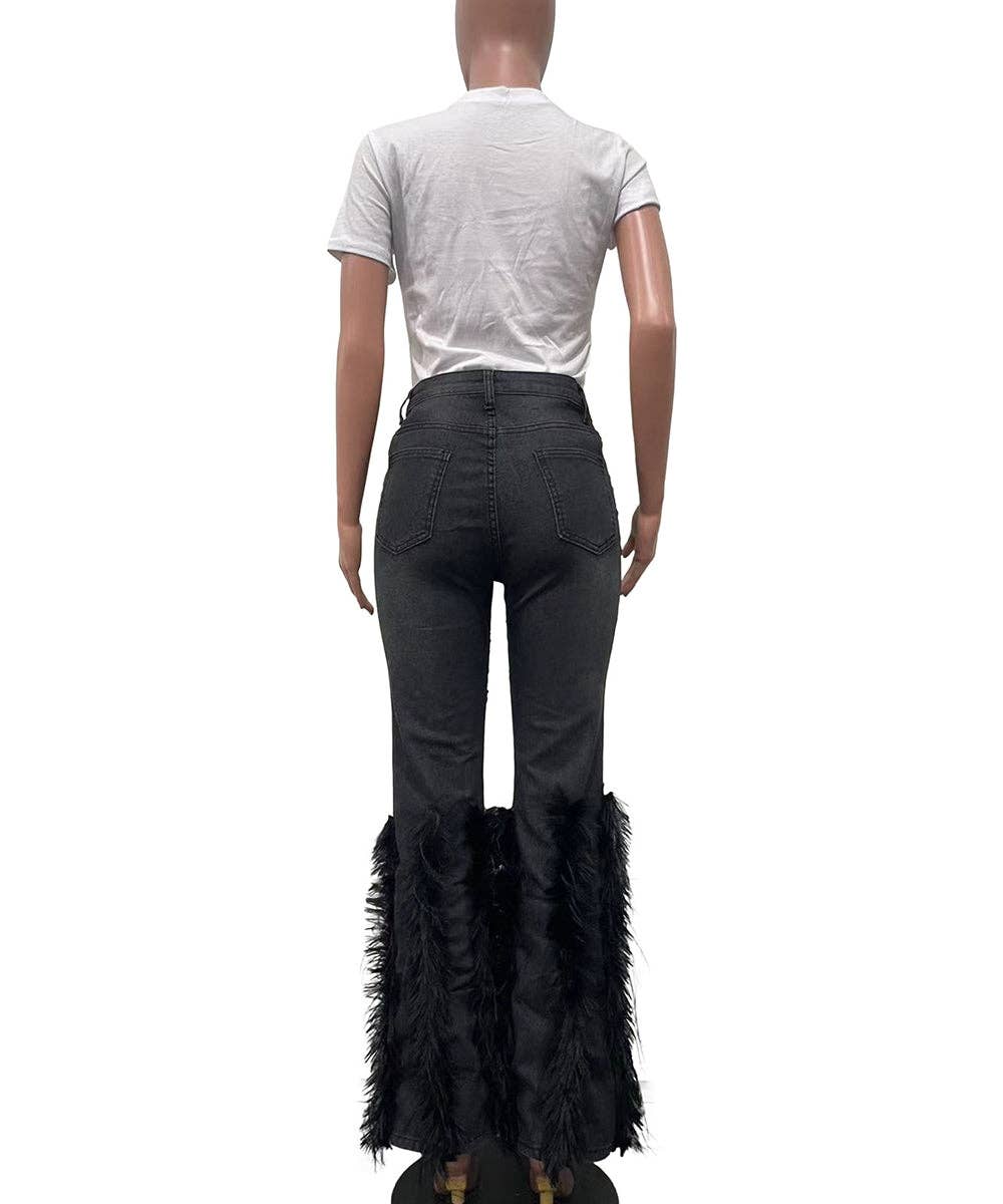 Aria Romance - Wholesale Jeans - Women's - Beaded Fringe Flare Jeans10