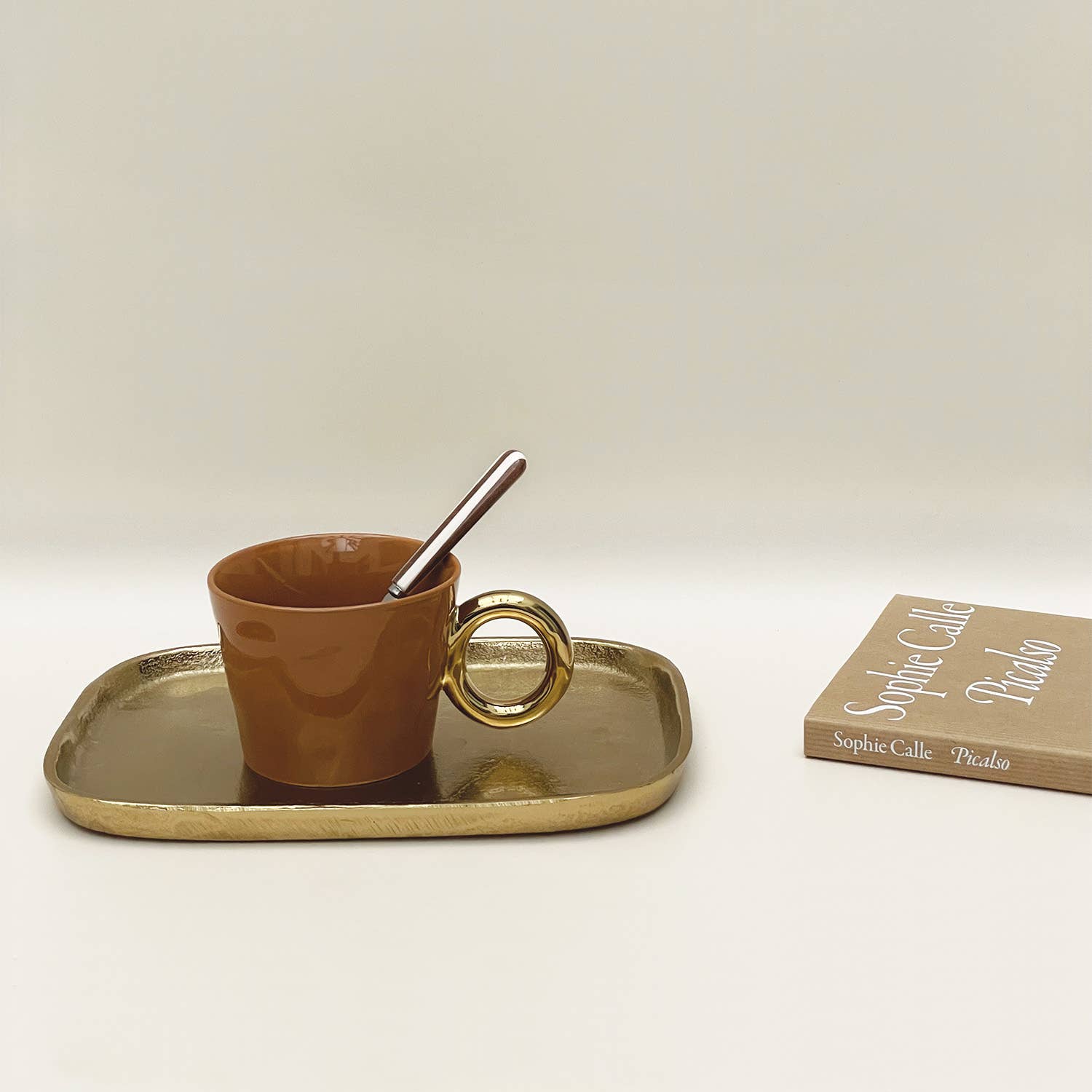 Opjet Paris - Wholesale Koffiemok - Set van 2 mokken ochtendknuffels oker D10,4 H7,8cm4