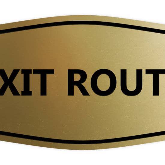 All Quality - Wholesale Sign - Signs ByLITA Fancy Exit Route Sign9