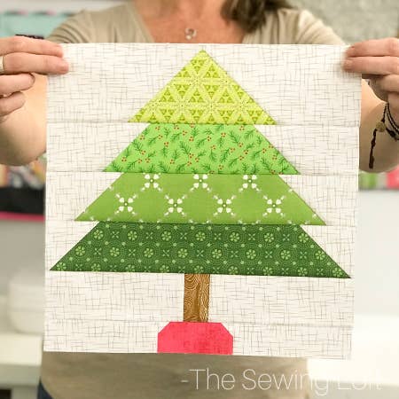 Christmas Tree Quilt Block Pattern | 6 Pack for wholesale by The Sewing Loft