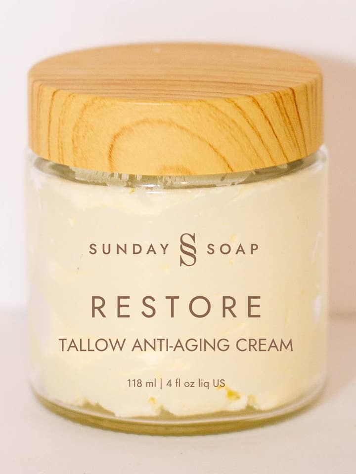 Restore - Anti- Aging Face Cream for wholesale by Sunday Soap
