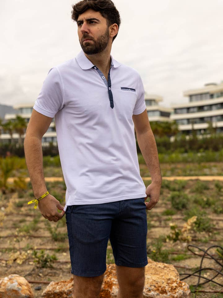 Custi Mikelo - Wholesale Polo - Men's - Argentinian White Polo