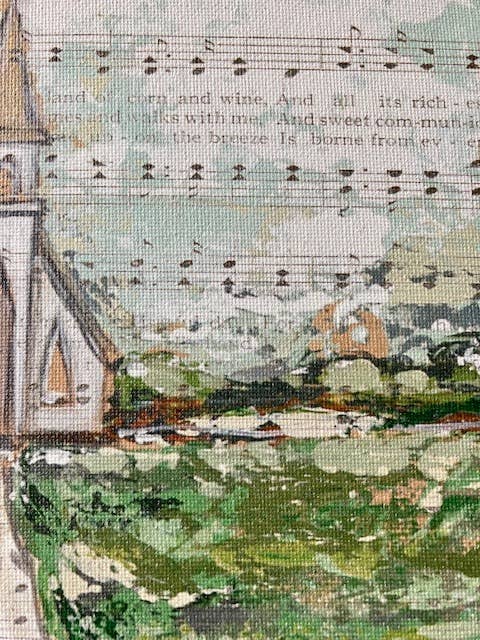 Rustic Nester - Vente Affiche d'art - Art de page d'hymne, impression d'église peinte à la main, cadeau chrétien1