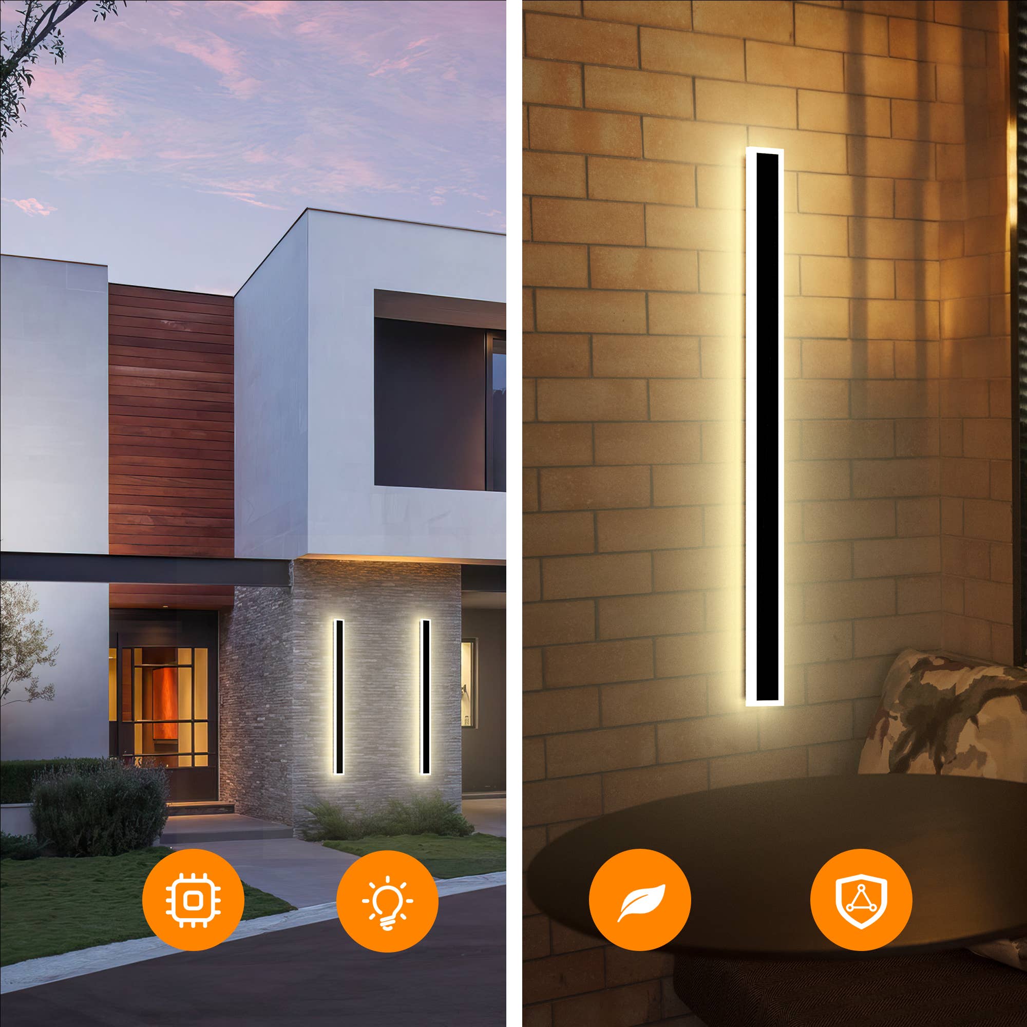 EP Design Lab - Wholesale Outdoor/Lawn Light - Set of 2 RGBW Outdoor Waterproof Rectangle Wall Light13