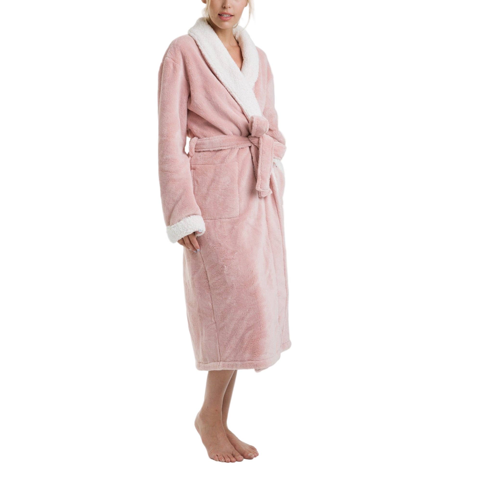 Pure Fiber - Wholesale Robe - Women's - Keila Sherpa Fleece Robe – Ultra Soft Cloud Comfort7