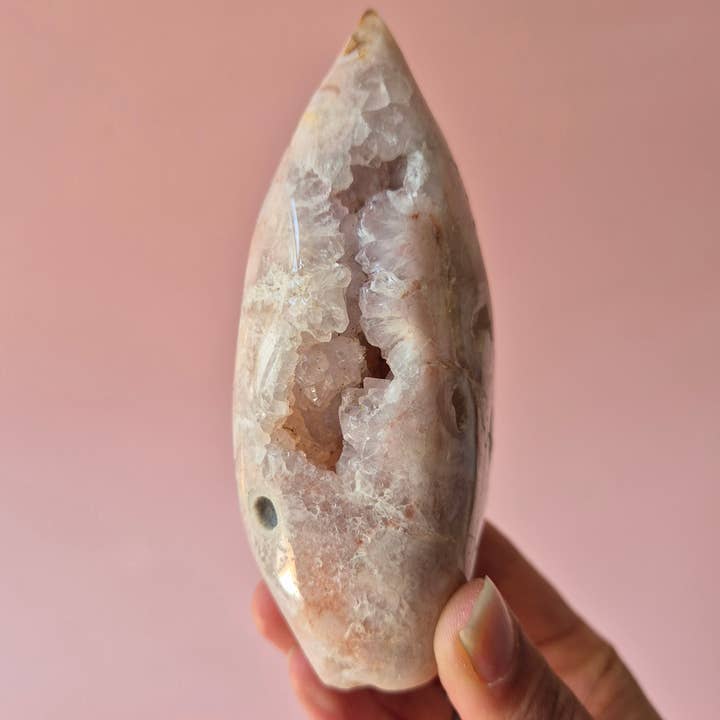 Moonlight Gemstones - Wholesale Spiritual Stone/Crystal - Druzy Pink Amethyst Freeforms & Flames – Magical Soft Energy6