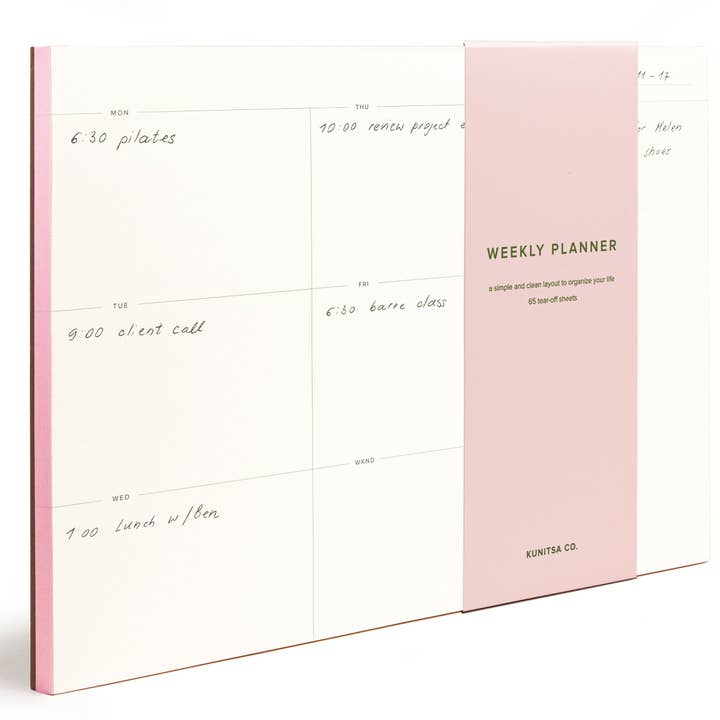 Kunitsa Co - Wholesale Notepad - Weekly Planner Pad5