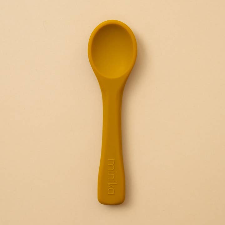 Cucchiaio in silicone - Ocre per la vendita all'ingrosso da parte di Minika