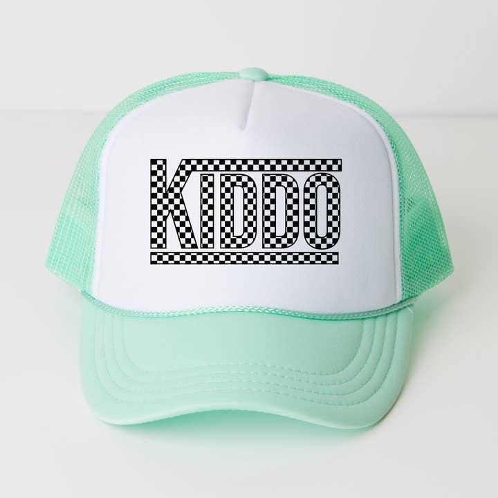 Kiddo Checkered | Youth Foam Trucker Hat for wholesale by The Juniper Shop Wholesale