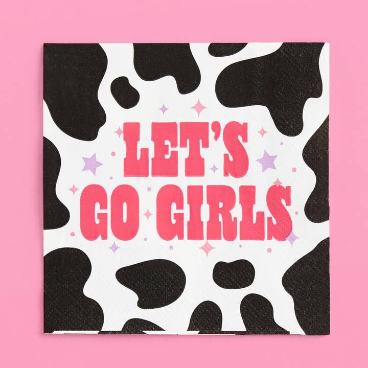 xo, Fetti - Wholesale Disposable Napkin - Bachelorette Rodeo Cocktail Napkins, Cowboy Bach Supplies