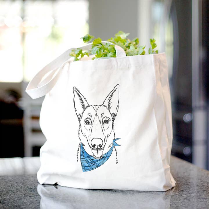 Lyric the Belgian Malinois - Tote Bag and other Purchase Wholesale malinois. Free Returns & Net 60 Terms on Faire trending on Faire.