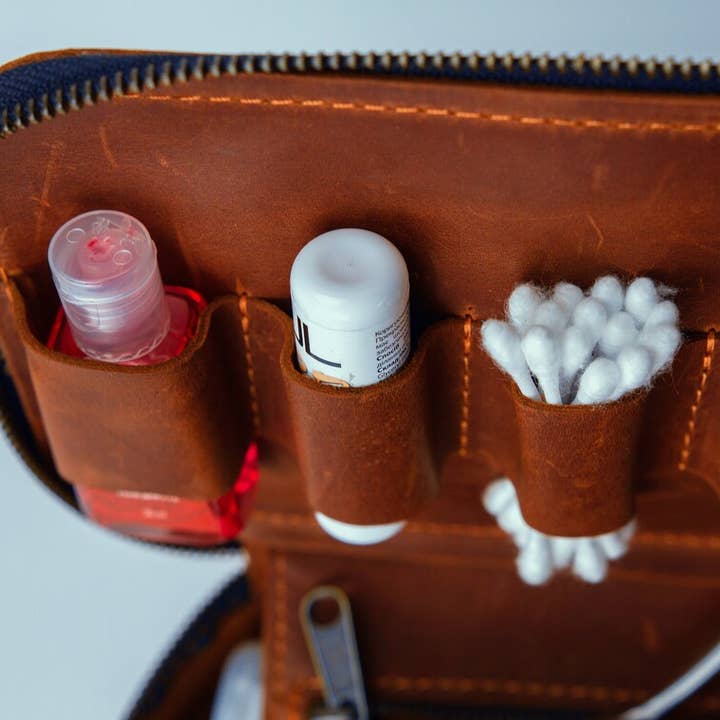 Pikore - Wholesale Toiletry Bag - Men's - Leather dopp kit for men2
