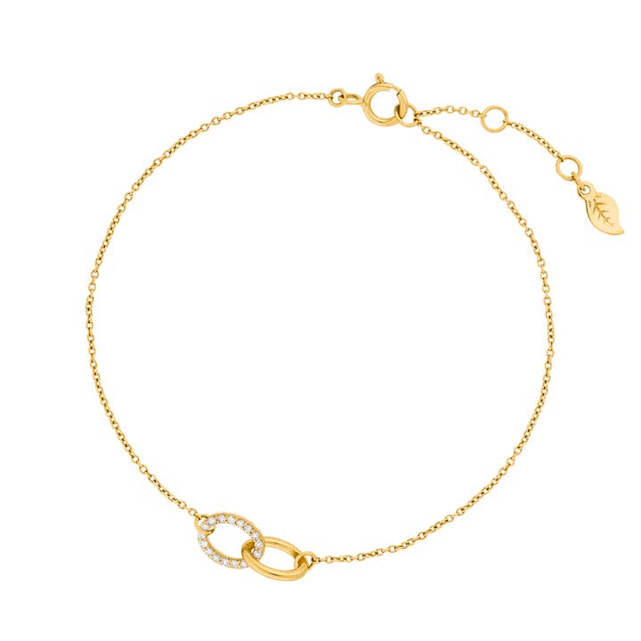 ETERNAL TOUCH bracelet, diamonds, 14 karat yellow gold for wholesale by Leaf Jewelry