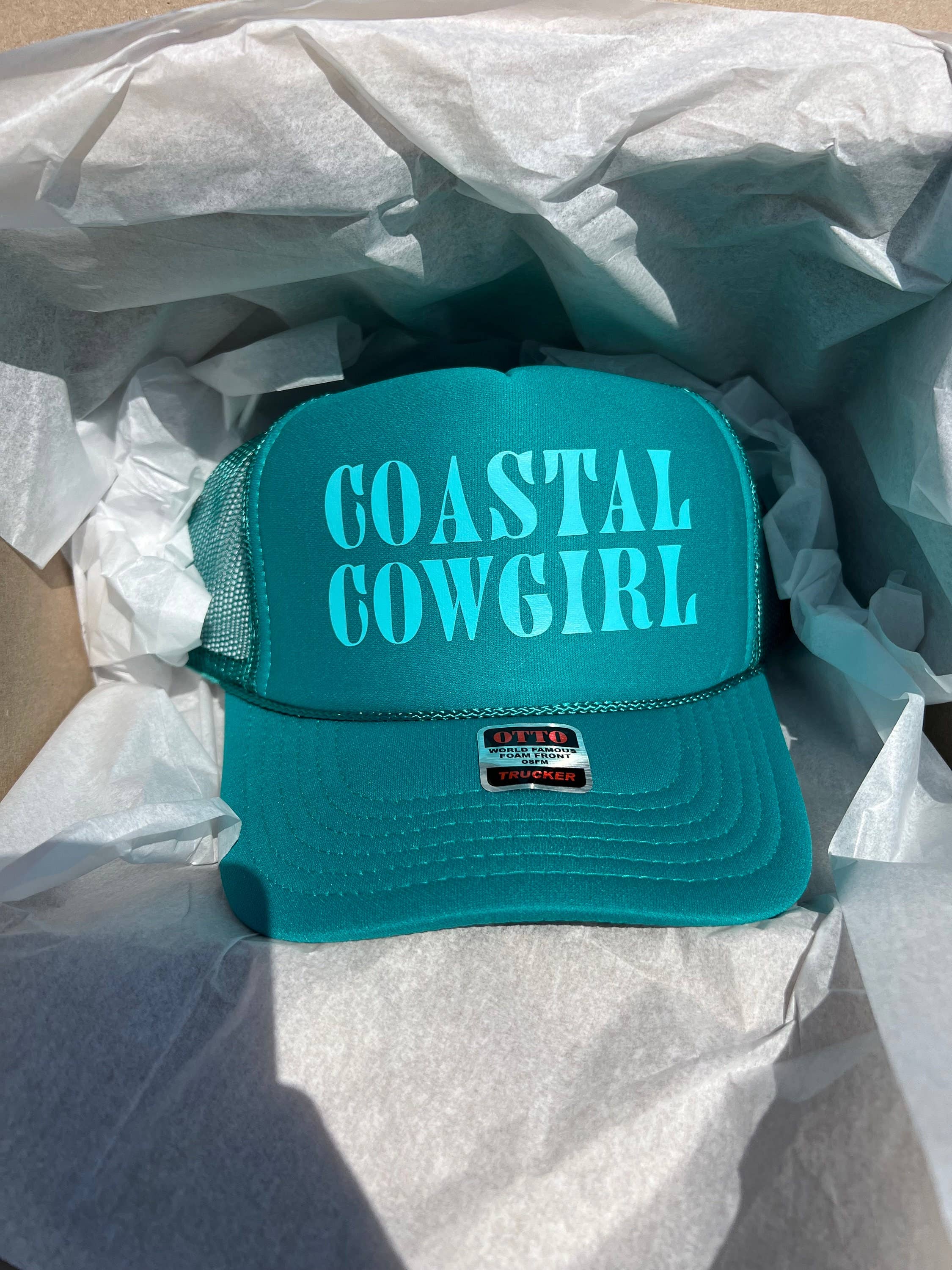 Threaded Rodeo - Wholesale Trucker Hat - Women's - Coastal & Country Cowgirl Trucker Beach Hat5