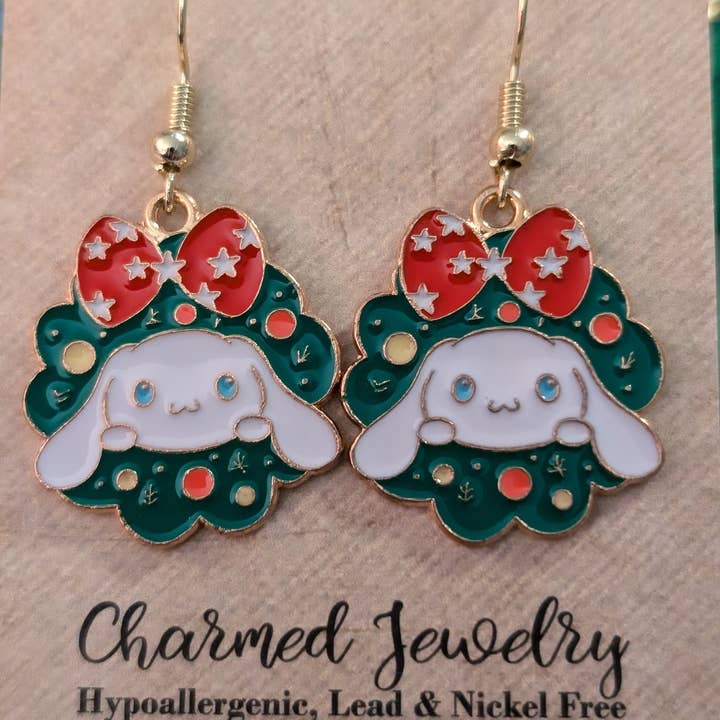 Con-Quest Crafts – wholesale Hängande örhängen – Jul Hello Kitty & Friends inspirerade örhängen och halsband