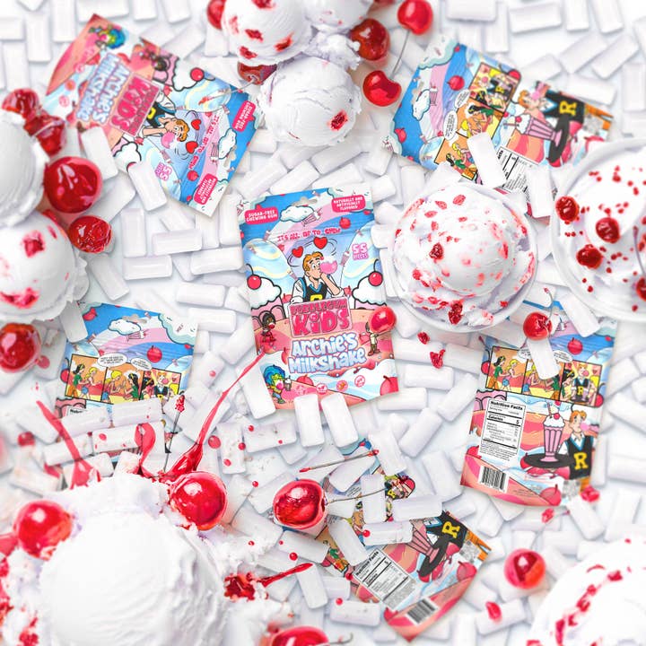 Bubblegum Kids - Venta al por mayor Chicles - Chicle sin azúcar sabor batido de Archie – 2,91 oz, 10 unidades PVP2