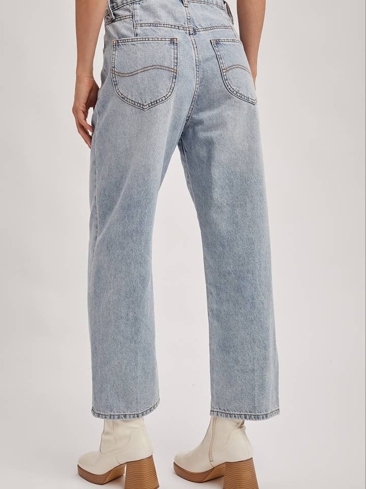 Bluivy - Wholesale Jeans - Women's - DENIM MID-RISE WIDE LEG CROPPED JEANS11