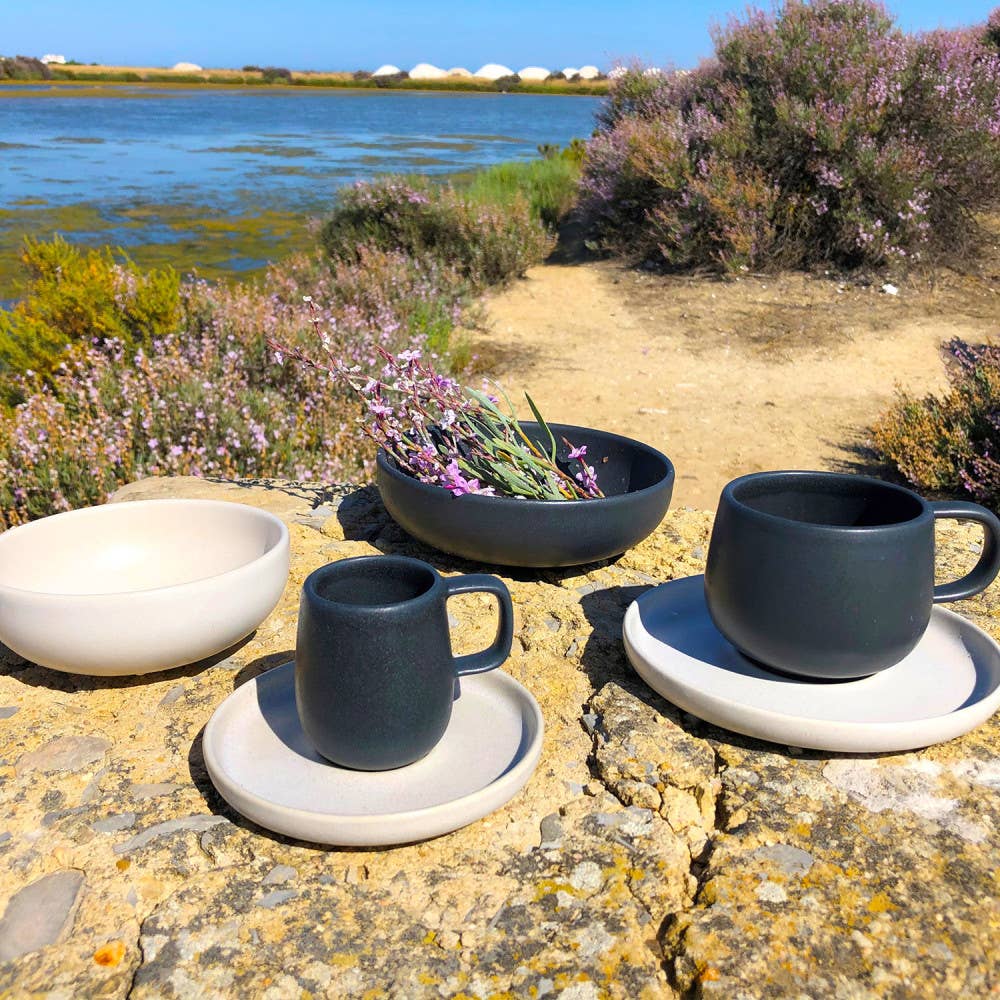 TABLESETTERS LIMITED – wholesale Coffee/tea cup – Mesa Ceramics Uno Stoneware 225ml Tea Cup and Saucer 8