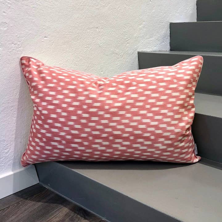 Silk Ikat Cushion Newbie Pink | Silk Ikat Pillow Newbie Pink for wholesale by Mila∞Miro by Emelie