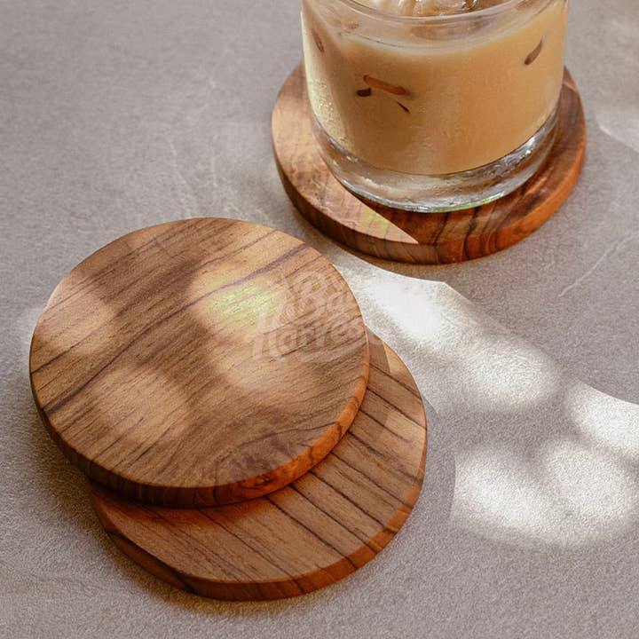 Teak Wooden Coasters (Original) Drink Mat Mug Cup Glass Top and other Purchase Wholesale blank glass coasters. Free Returns & Net 60 Terms on Faire trending on Faire.