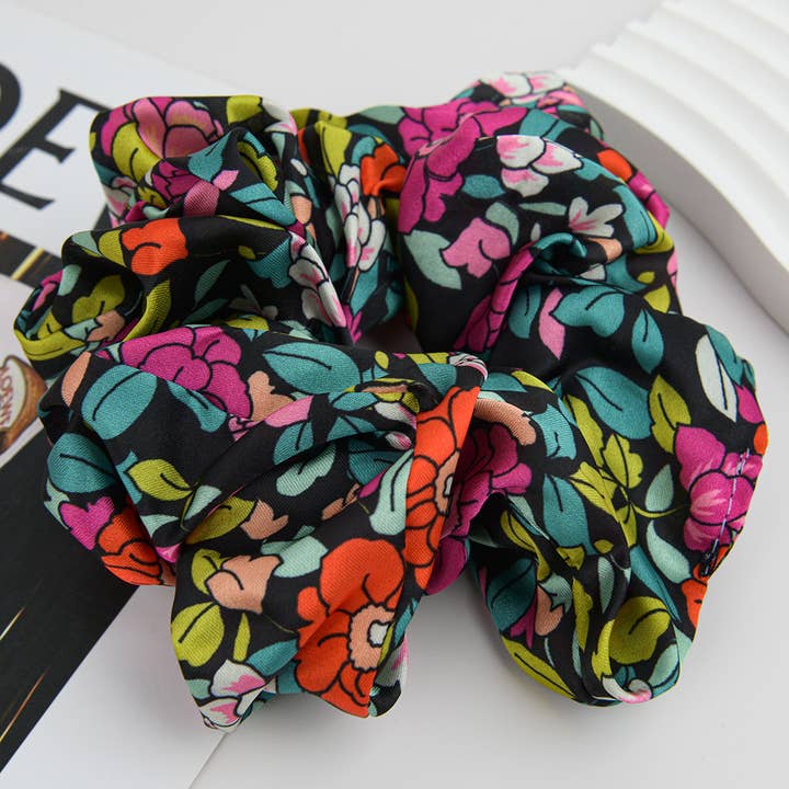 TheDivaSoap - Wholesale Scrunchie - Women's - Vintage Floral Print Soft Scrunchies0