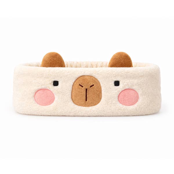 Skinzy skincare - Wholesale Spa Headband - FLUFFZ - Headband Capybara Edition3