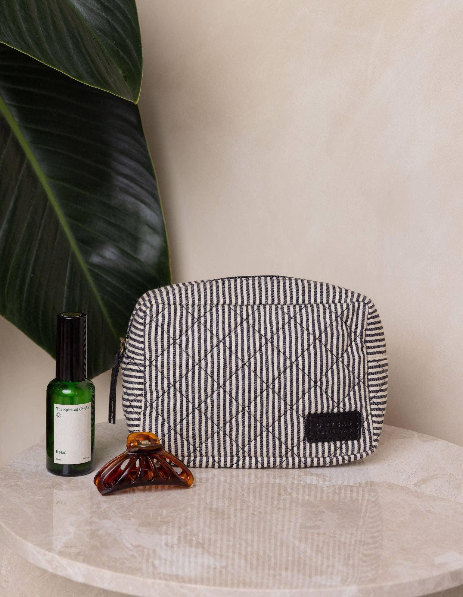 O My Bag – Engroshandel Posetaske - Dame – Bella Pouch - Bomuld Sort Klassisk Læder4