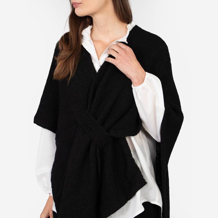 Sarta - Venta al por mayor Cárdigan - Mujer - Rosie Tuck Through Wrap, color negro