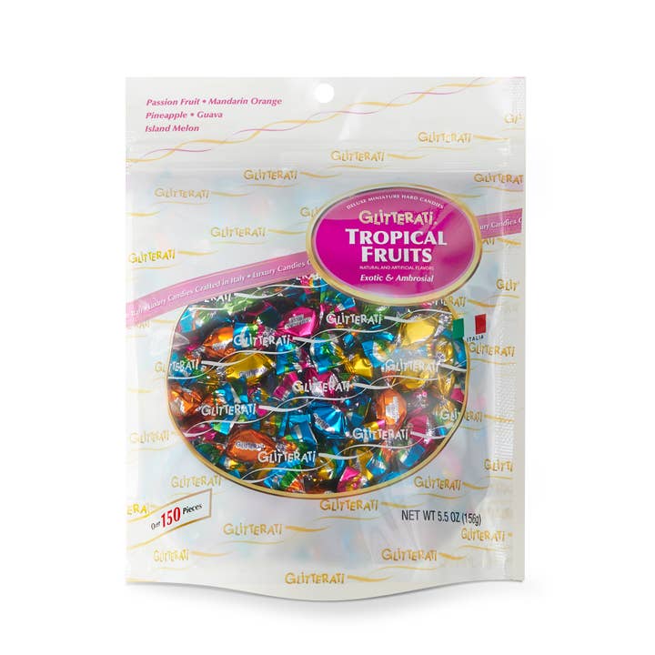 GLITTERATI Tropische Assortiment, 5,5 oz. - Mini Harde Snoepjes voor wholesale door CHIPURNOI Confectionery