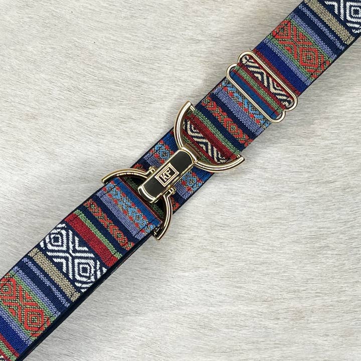 KF Clothing - Wholesale Belt - Women's - Peruvian - blue - adjustable belt