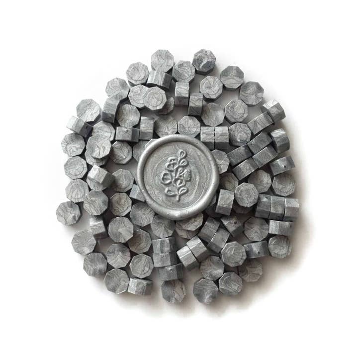 Fiona Ariva – Engroshandel Håndværk forsyninger – Sølv 100pcs forsegling voks perler