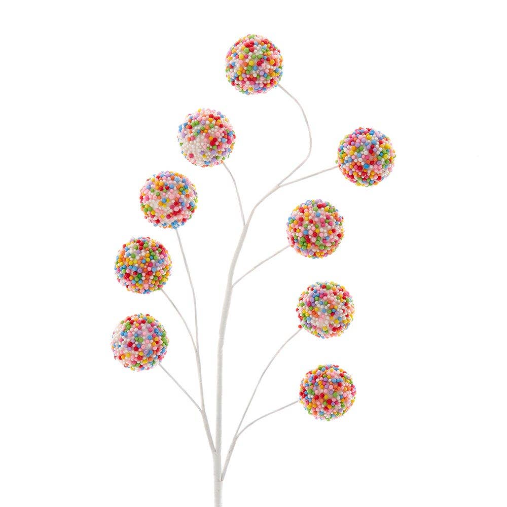 Kurt S. Adler, Inc. - Wholesale Christmas Decoration - 25.5"BALL SPRAY W/CONFETTI GLITTER0