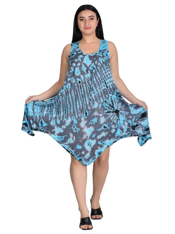 Assorted Colors Fairytale Bottom Tie Dye Dress 422142FT for wholesale on Faire4