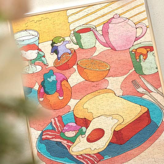 The Puzzle Theory - Wholesale Puzzle – Adult - Asami Watanabe Breakfast Party 500 Piece Puzzle5