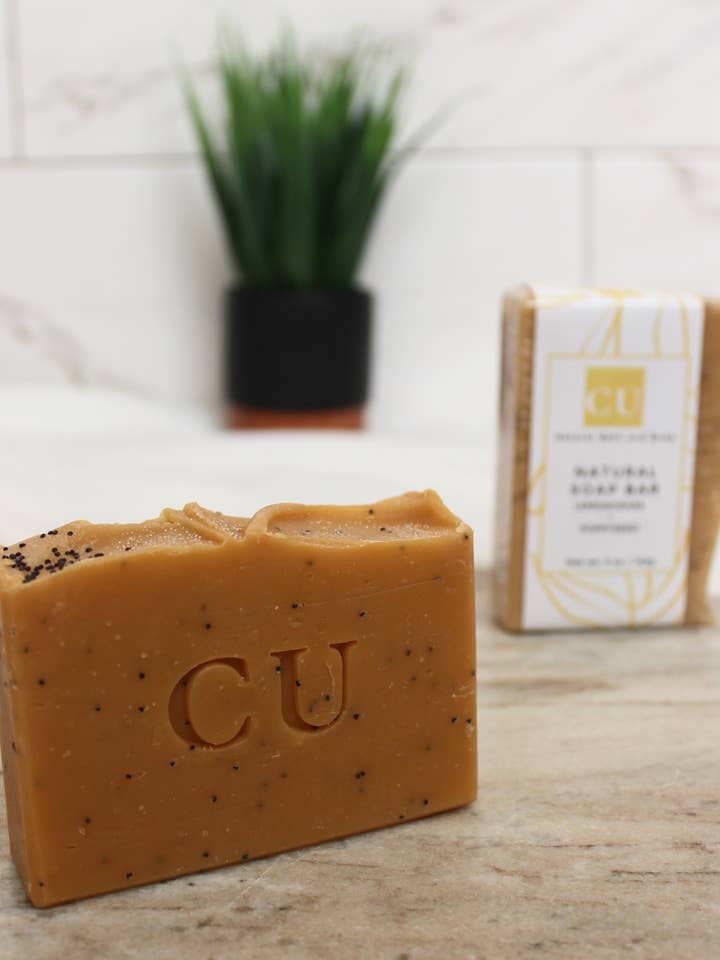 Lemongrass Poppy Seed Soap for wholesale by Cherish U