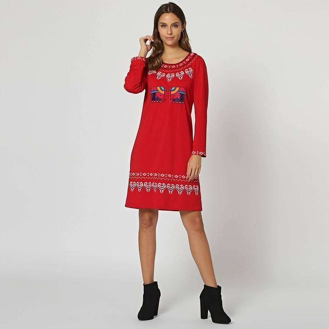 BanBat – Engroshandel Kjole - Dame – Broderet kjole - AN-1605222