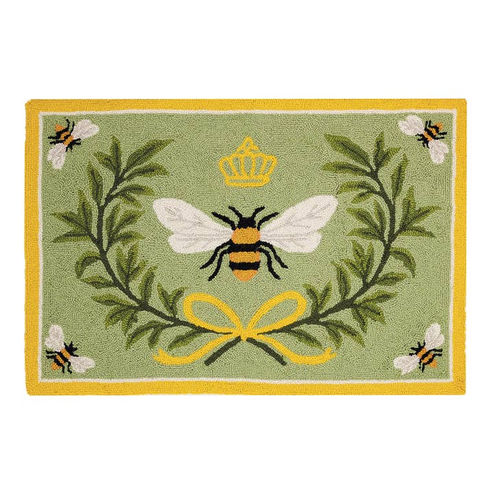 Queen Bee Hook Rug for wholesale by Peking Handicraft