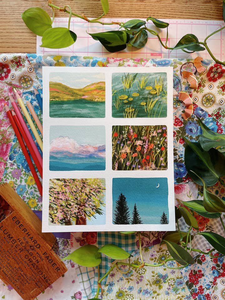 Du printemps à l'été | Impression 8 x 10 pour la vente par Everyday Antonia Mae