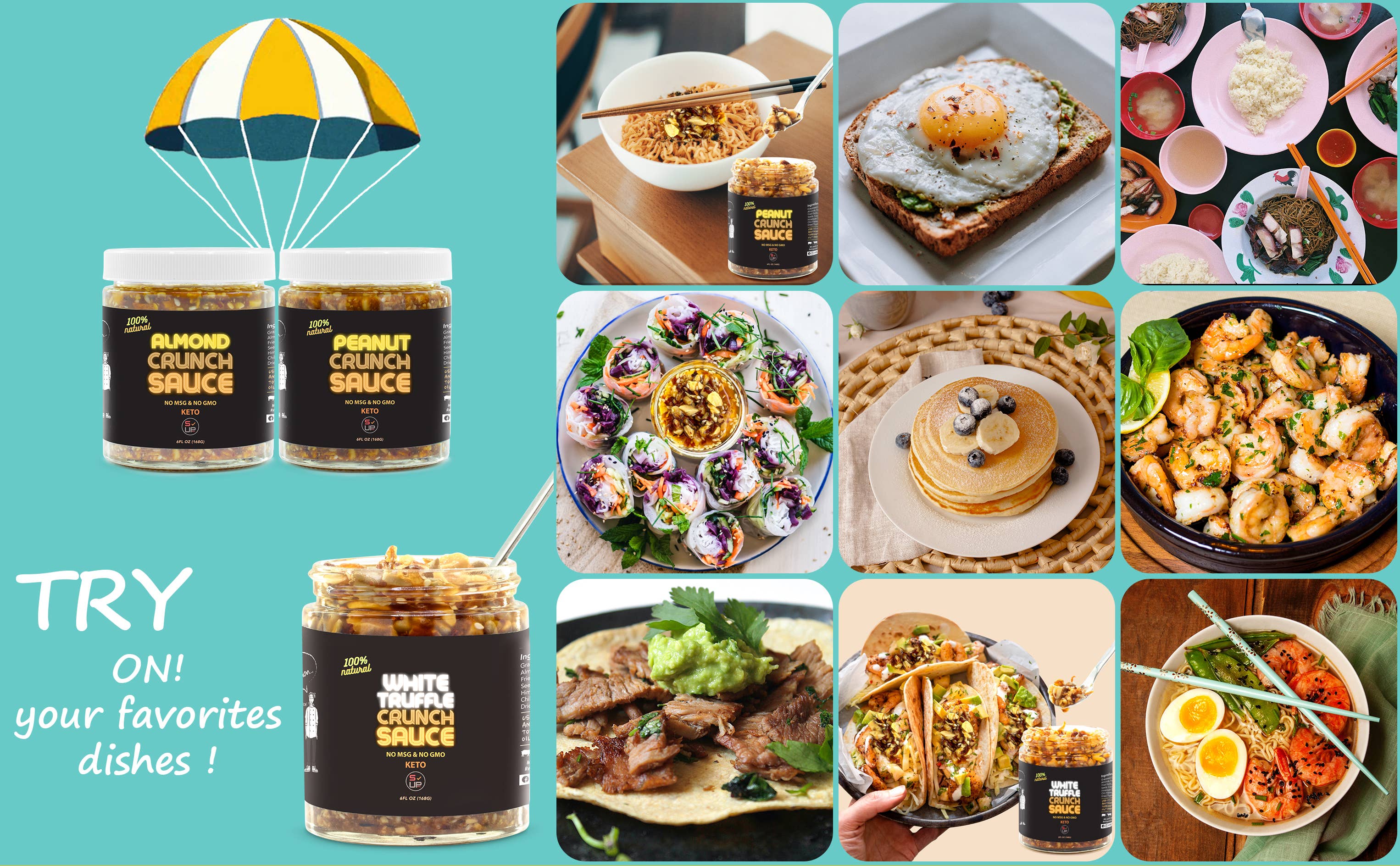 SAUCE UP NEW YORK - Wholesale Sauce - 100% All-Natural Nut-Crunch-Sauce - PEANUT7