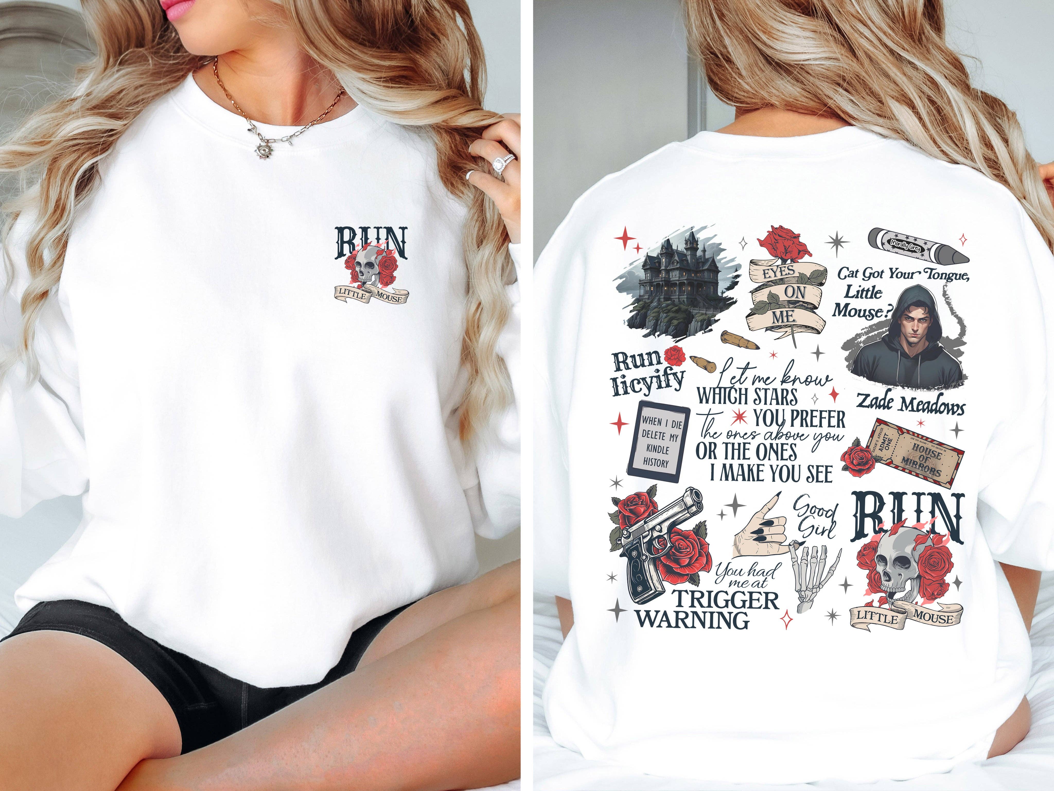 MagicMerchEmporium - Wholesale Graphic Sweatshirt - Unisex - Run Little Mouse Sweatshirt2