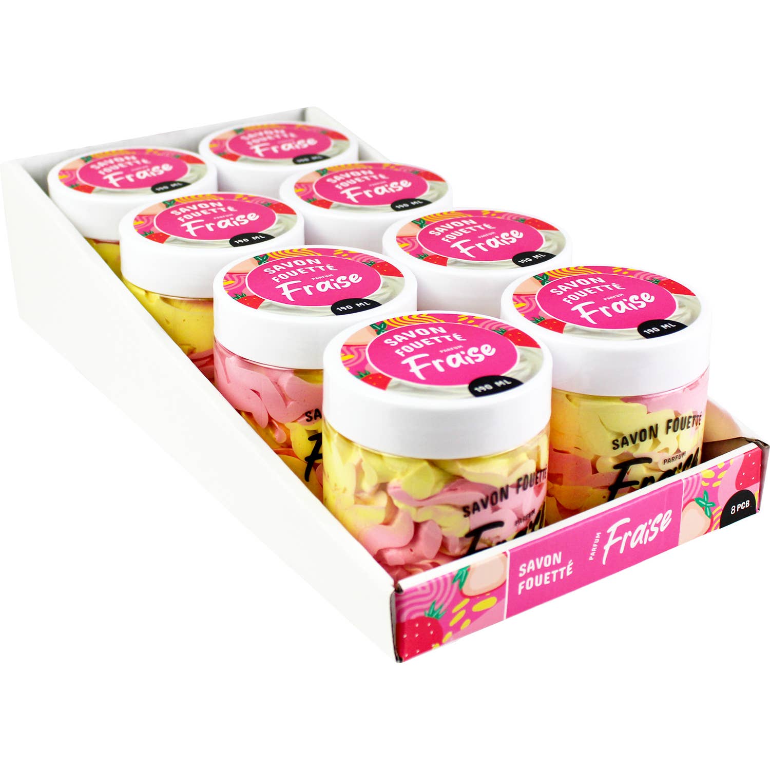 FRENCH TENDANCE – wholesale Whipped soap – Whipped soap 190 ml - Strawberry Scent3