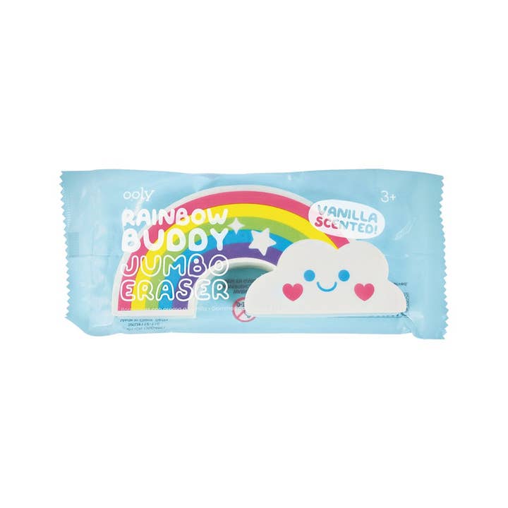 OOLY - Wholesale Eraser - Rainbow Buddy Scented Jumbo Eraser - display of 15