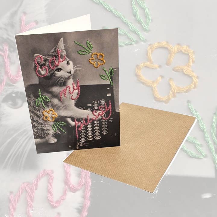 Eat My Pussy - Greetings Card for wholesale by LocalHotelParking
